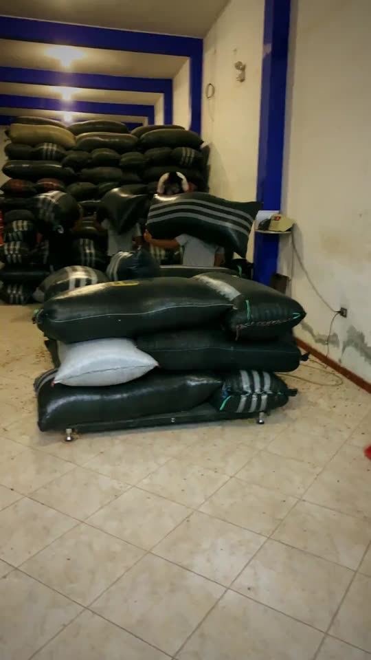 Coffee weighing in the warehouse