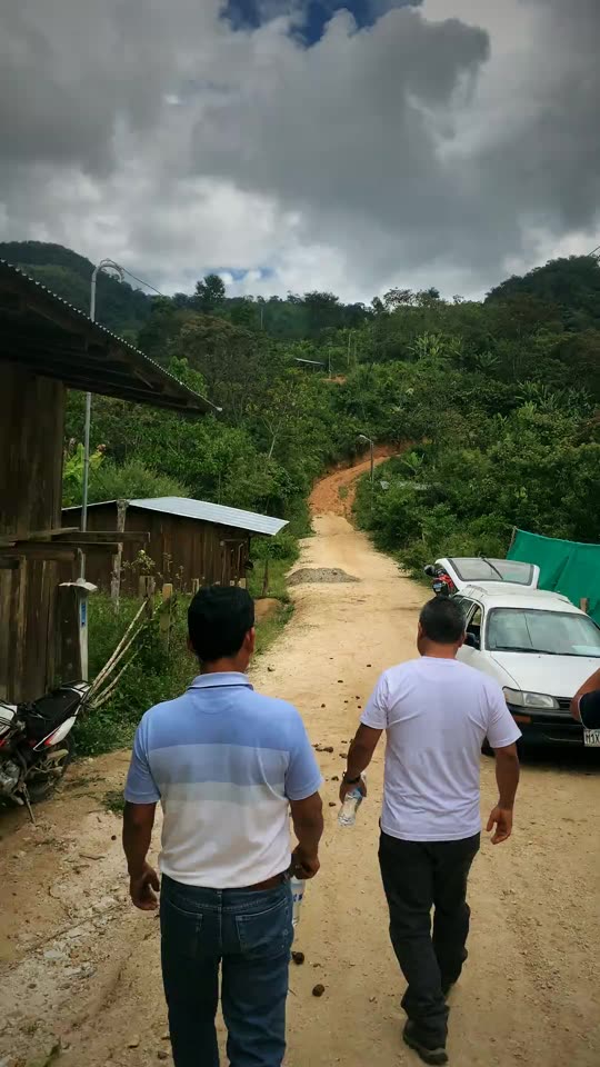 On the way to a farmer's house